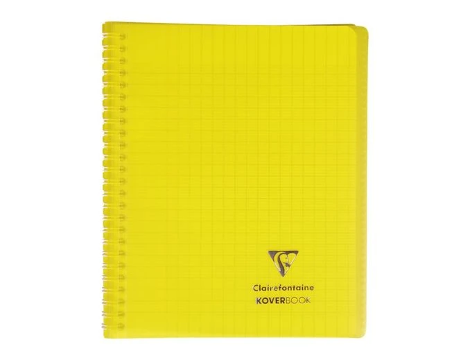 Clairefontaine Koverbook - Cahier Polypro Spiralé - 17 X 22 Cm - 160 Pages - Grands Carreaux (Seyes) - Disponible Dans Différentes Couleurs 2 Clairefontaine Koverbook - Cahier Polypro Spiralé - 17 X 22 Cm - 160 Pages - Grands Carreaux (Seyes) - Disponible Dans Différentes Couleurs – Image 2