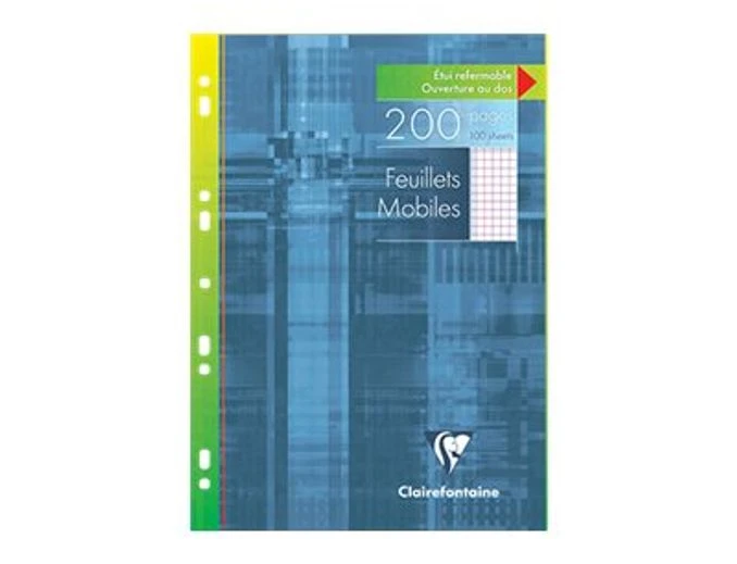Clairefontaine - 200 Feuilles Simples A4 - Petits Carreaux (5x5 Mm) Avec Marge - Perforées 1 Clairefontaine - 200 Feuilles Simples A4 - Petits Carreaux (5x5 Mm) Avec Marge - Perforées