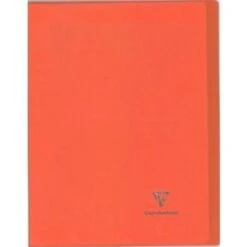 Clairefontaine 984401C - Cahier Kover Book 24 X 32 Cm, 48 Pages 90 G/m² Piquées, Couv. Transparentes Assorties, Grands Carreaux