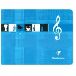 Clairefontaine 3754C - Cahier Musique Metric 220x170, 48p./24 Feuilles 90 G/m² Piquées, Ligné + 6 Portées