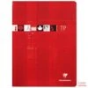 Clairefontaine 3377C - Cahier Travaux Pratiques Metric 240x320, 64p./32 Feuilles 90 G/m² / 125 G/m² Piquées, Séyès / Uni