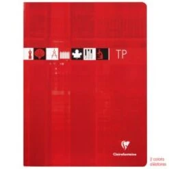 Clairefontaine 3377C - Cahier Travaux Pratiques Metric 240x320, 64p./32 Feuilles 90 G/m² / 125 G/m² Piquées, Séyès / Uni