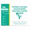 Clairefontaine 96873C - Pochette De 20 Feuilles De Papier Calque, 90/95 G/m², 24x32