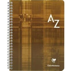 Clairefontaine 8549C - Répertoire Metric 148x210, 180p./90 Feuilles 90 G/m² Reliure Intégrale, Quadrillé 5x5