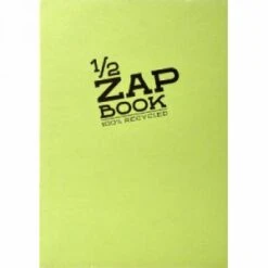 Clairefontaine 8366C - Cahier Encollé Demi Zap Book De 80 Feuilles De Papier Croquis Blanc, 80 G/m², A5