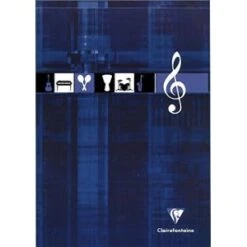 Clairefontaine 6157C - Bloc Musique Metric 210x297, 100p./50 Feuilles 90 G/m² Encollé, 12 Portées