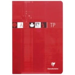 Clairefontaine 3168C - Cahier Travaux Pratiques Metric 210x297, 80p./40 Feuilles 90 G/m² / 125 G/m² Piquées, Quadrillé 5x5 / Uni
