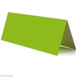 Clairefontaine 75021C - Marque-place Plié Pollen 85x40, 210 G/m², Coloris Vert Menthe, En Paquet Cellophané De 25