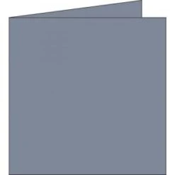 Clairefontaine 21832C - Carte Pliée Pollen 135x135, 210 G/m², Coloris Gris Koala, En Paquet Cellophané De 25