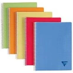 Clairefontaine Linicolor Fresh (328126C) - Cahier à Spirales 180P A4 Petits Carreaux (90g)