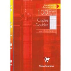 Clairefontaine 100 Copies Doubles Grands Carreaux (A4)