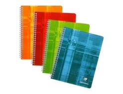 Clairefontaine - Cahier à Spirale 17 X 22 Cm - 180 Pages - Petits Carreaux (5x5 Mm) - Disponible Dans Différentes Couleurs