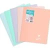 Clairefontaine Koverbook - Cahier Polypro 24 X 32 Cm - 48 Pages - Grands Carreaux (Seyes) - Disponible Dans Différentes Couleurs Pastels