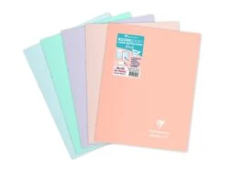 Clairefontaine Koverbook - Cahier Polypro 24 X 32 Cm - 48 Pages - Grands Carreaux (Seyes) - Disponible Dans Différentes Couleurs Pastels