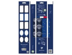 Clairefontaine - Set D'emballage Cadeaux Bleu/or - Tiny Rolls