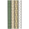 Clairefontaine Lovely Home - Papier Cadeau Kraft - 70 Cm X 2 M - 70 G/m² - Différents Modèles Verts Disponibles