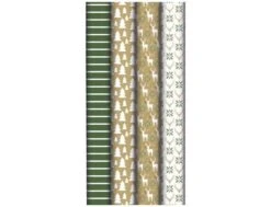 Clairefontaine Lovely Home - Papier Cadeau Kraft - 70 Cm X 2 M - 70 G/m² - Différents Modèles Verts Disponibles