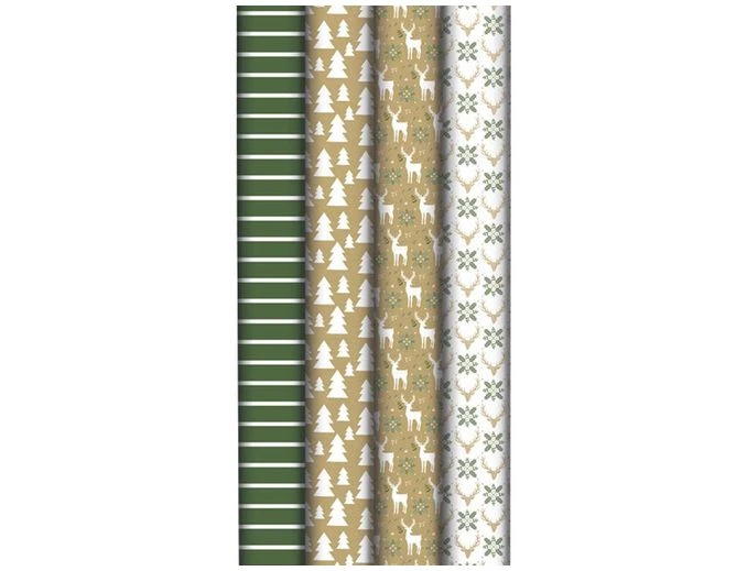 Clairefontaine Lovely Home - Papier Cadeau Kraft - 70 Cm X 2 M - 70 G/m² - Différents Modèles Verts Disponibles 1 Clairefontaine Lovely Home - Papier Cadeau Kraft - 70 Cm X 2 M - 70 G/m² - Différents Modèles Verts Disponibles