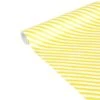 Clairefontaine Excellia Tiny Rolls - Papier Cadeau Rayures Jaune - 35 Cm X 5 M - 80 G/m²