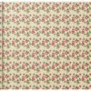 Clairefontaine Excellia Tiny Rolls - Papier Cadeau Fleurs Rouges - 35 Cm X 5 M - 80 G/m²
