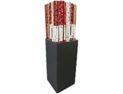 Clairefontaine Excellia Christmas - Papier Cadeau - 70 Cm X 2 M - Pomme D'amour - Différents Modèles Disponible