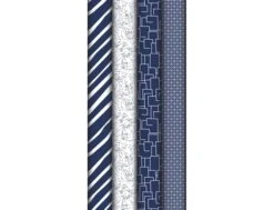 Clairefontaine Men In Blue - Papier Cadeau - 70 Cm X 2 M - 80 G/m² - Différents Motifs Disponibles