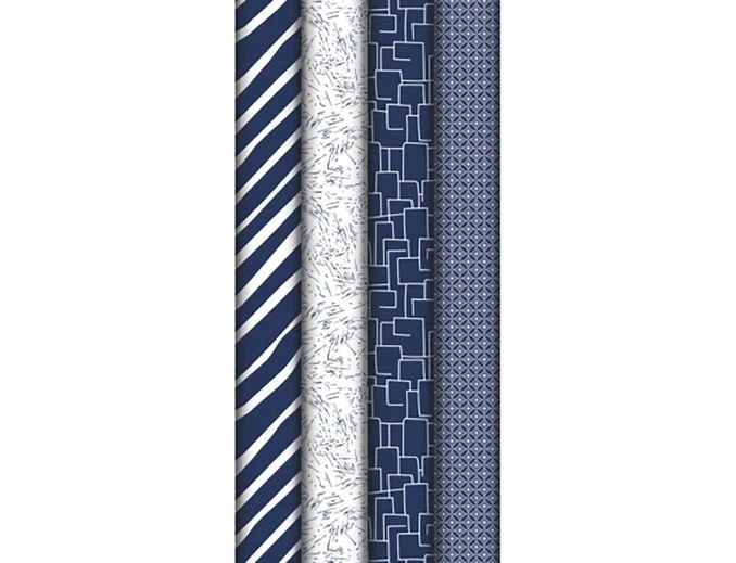 Clairefontaine Men In Blue - Papier Cadeau - 70 Cm X 2 M - 80 G/m² - Différents Motifs Disponibles 1 Clairefontaine Men In Blue - Papier Cadeau - 70 Cm X 2 M - 80 G/m² - Différents Motifs Disponibles