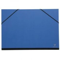 Clairefontaine 144602C - Un Carton à Dessin Couleur Fermeture élastiques 26x33 Cm, Bleu Nuit