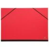 Clairefontaine 144605C - Un Carton à Dessin Couleur Fermeture élastiques 26x33 Cm, Rouge