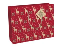 Clairefontaine Lovely Home - Sac Cadeau Rouge - 37,3 Cm X 11,8 Cm X 27,5 Cm