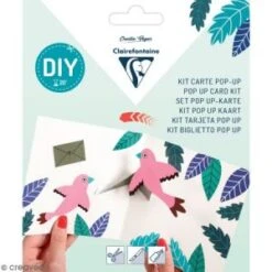 Clairefontaine Kit Pop-up Félicitations - Carte Et Enveloppe - 140 X 140 Mm