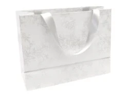 Clairefontaine Premium - Sac Cadeau - 32 Cm X 13 Cm X 25 Cm - Arabesque Blanc