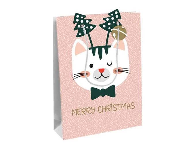 Clairefontaine Cat'Mas - Sac Cadeau - 26,5 Cm X 14 Cm X 33 Cm - Rose 1 Clairefontaine Cat'Mas - Sac Cadeau - 26,5 Cm X 14 Cm X 33 Cm - Rose