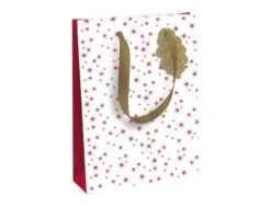 Clairefontaine - Sac Cadeau - 26,5 Cm X 14 Cm X 33 Cm - Pomme D'amour Blanc/rouge
