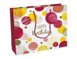 Clairefontaine Excellia - Sac Cadeau - 37 X 12 X 27,5 Cm - Joyeux Anniversaire - Rose