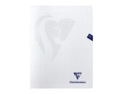Clairefontaine Mimesys - Cahier Polypro 24 X 32 Cm - 96 Pages - Petits Carreaux (5x5 Mm) Avec Marge - Disponible Dans Différentes Couleurs