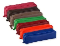 Clairefontaine - Trousse Rectangulaire - Cuir Teinté - Disponible Dans Différentes Couleurs