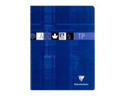 Clairefontaine - Cahier De Travaux Pratiques (TP) - 17 X 22 Cm - 80 Pages - Grands Carreaux (Seyes)/uni - Disponible Dans Différentes Couleurs