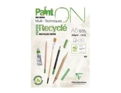 Clairefontaine Paint On - Bloc De Dessin Encollé - A4 - 30 Feuilles - 250 Gr