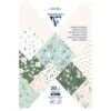 Clairefontaine PAPIERS IMPRIMÉS, Bloc De 20 Feuilles à Motifs 160g/m2 Au Format A4 (21x29,7cm) + 1 Idée Créative - Romantique - Assortis - Lot De 5