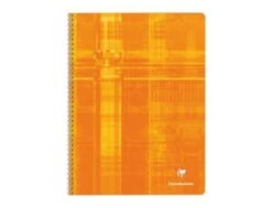 Clairefontaine - Cahier à Spirale 24 X 32 Cm - 180 Pages - Petits Carreaux (5x5 Mm) - Disponible Dans Différentes Couleurs