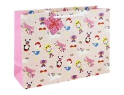 Clairefontaine Héros De Mon Enfance - Sac Cadeau - 37,3 Cm X 11,8 Cm X 27,5 Cm - Rose
