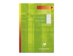 Clairefontaine - 200 Copies Doubles A4 - Grands Carreaux (Seyes) - Non Perforées