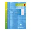Clairefontaine - 200 Feuilles Simples 17x22 Cm - Grands Carreaux (Seyes) - Perforées