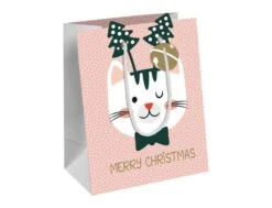 Clairefontaine Cat'Mas - Sac Cadeau - 17 Cm X 6 Cm X 22 Cm - Rose