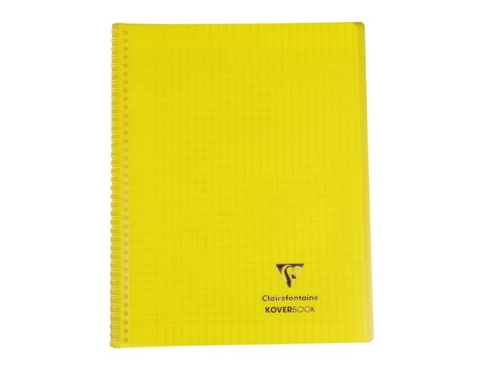 Clairefontaine Koverbook - Cahier Polypro Spiralé 24 X 32 Cm - 160 Pages - Grands Carreaux (Seyes) - Disponible Dans Différentes Couleurs 4 Clairefontaine Koverbook - Cahier Polypro Spiralé 24 X 32 Cm - 160 Pages - Grands Carreaux (Seyes) - Disponible Dans Différentes Couleurs – Image 4