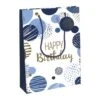 Clairefontaine Excellia - Sac Cadeau - 26,5 X 14 X 33 Cm - Joyeux Anniversaire - Bleu