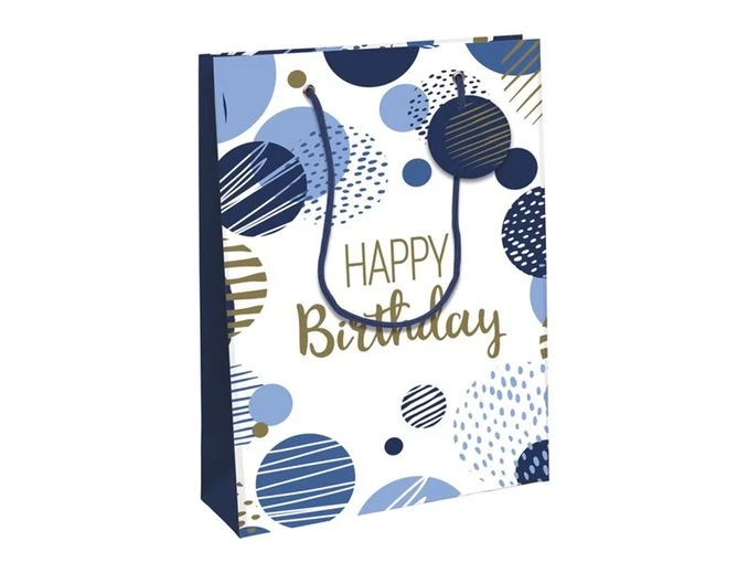 Clairefontaine Excellia - Sac Cadeau - 26,5 X 14 X 33 Cm - Joyeux Anniversaire - Bleu 1 Clairefontaine Excellia - Sac Cadeau - 26,5 X 14 X 33 Cm - Joyeux Anniversaire - Bleu