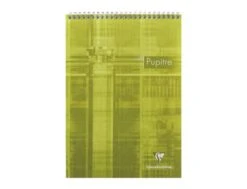 Clairefontaine - Bloc Notes Pupitre - A4 - 160 Pages - Petits Carreaux - à Spirales - Blanc