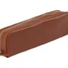 Clairefontaine - Trousse Rectangulaire - Cuir Teinté - Châtain